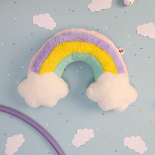 Mirada Rainbow Face Soft Toy – 40cm | Vibrant & Super Soft Plush Pillow Toy for Kids & Adults | Cozy Colorful Room Décor Cushion for Girls, Boys & Return Gift Ideas - Image 3