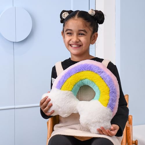 Mirada Rainbow Face Soft Toy – 40cm | Vibrant & Super Soft Plush Pillow Toy for Kids & Adults | Cozy Colorful Room Décor Cushion for Girls, Boys & Return Gift Ideas - Image 5