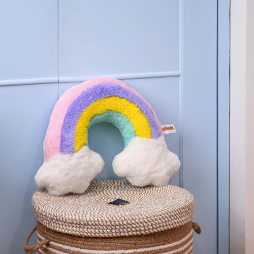 Mirada Rainbow Face Soft Toy – 40cm | Vibrant & Super Soft Plush Pillow Toy for Kids & Adults | Cozy Colorful Room Décor Cushion for Girls, Boys & Return Gift Ideas - Image 2