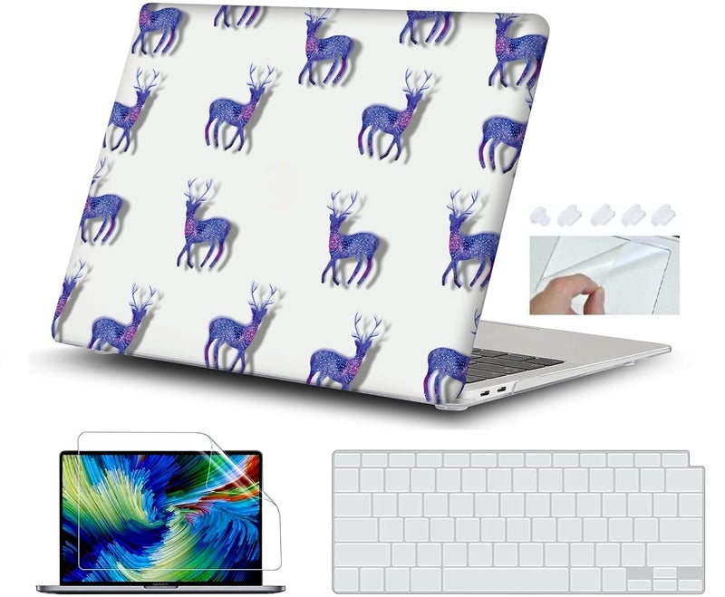 GIOIA BAZAAR Case for MacBook Air 13 Inch M1 A2337 A2179 A1932 2018-2020 Release Retina Display &Touch Id, Plastic Hard Shell Case Cover (Design09) - Image 1