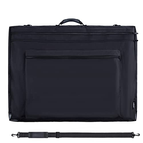 JJRING 23x31 Art Portfolio Tote Bag - Large Carrying Storage Case with Handle & Adjustable Shoulder Strap, Portfolio Folder for Artwork, Posters, Canvas, Drawing Boards - Image 1