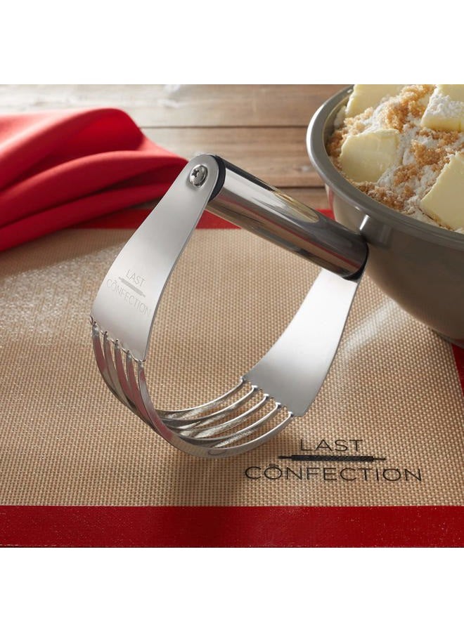 Last Confection Stainless Steel Pastry Blender Dough Cutter - Professional Flour Mixer for Pasta, Pie Crust and Cake - Image 4