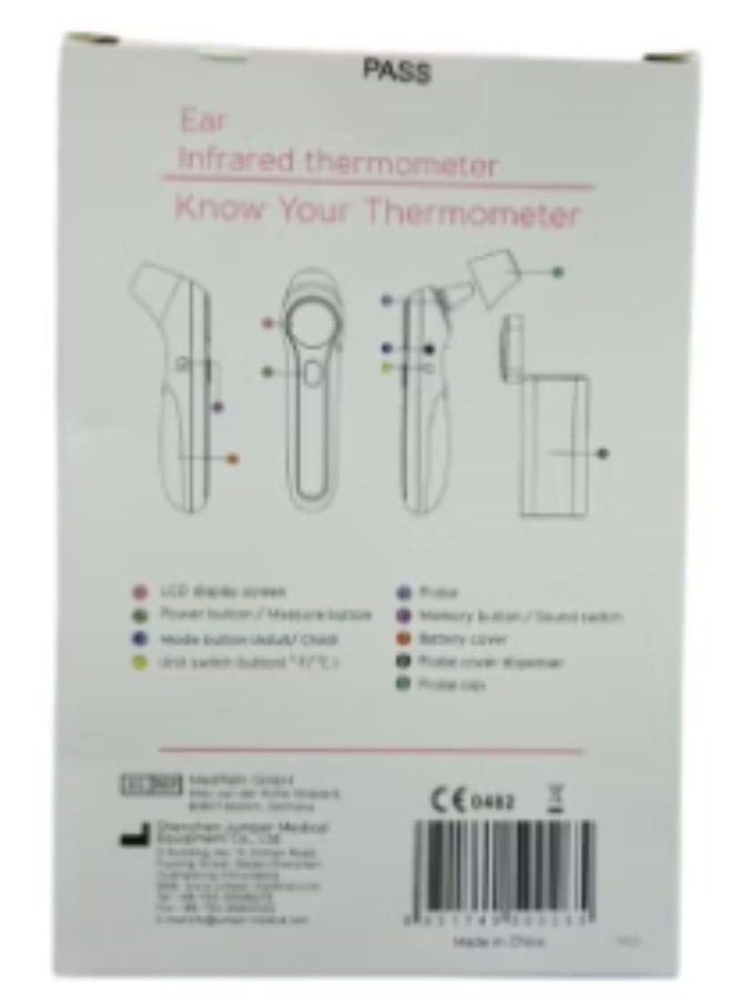 Jumper Ear Infrared Thermometer with 40 pcs disposable probe cover included - Image 2