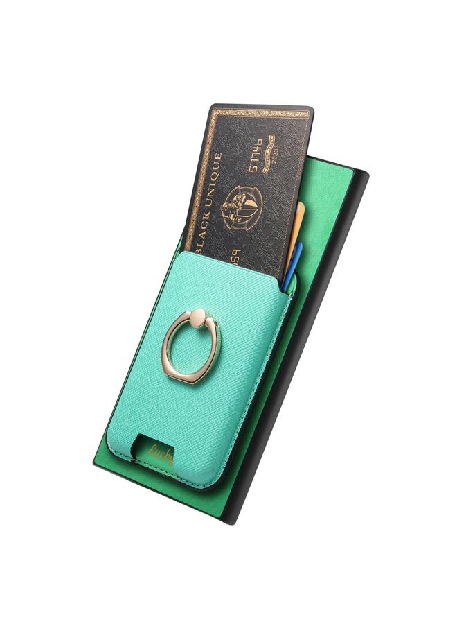 S-TOP Case For Samsung Galaxy S25 Ultra 5G Retro Cross Leather Ring Vertical Insert Card Bag MagSafe Phone Case - Image 3