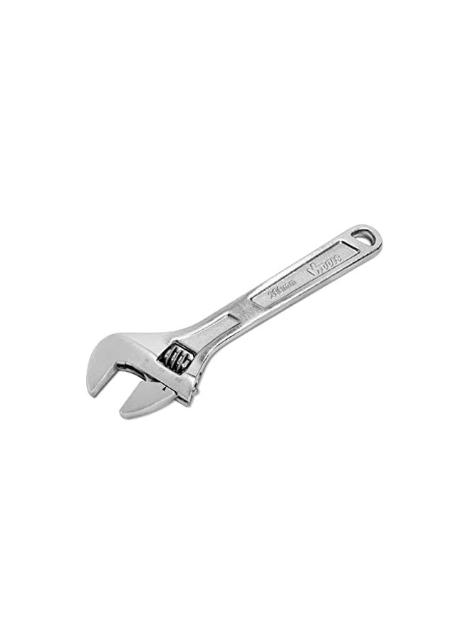 VTOOLS VTOOLS 8 Inch Carbon Steel Adjustable Wrench, Extra Wide Jaw Opening,Heat Treated Chrome Plated Drop Forged, VT2174  - Image 2