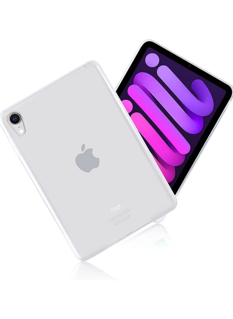 vesus Compatible with iPad Mini 6 Clear Case, Ultra-Thin Transparent Soft TPU Back Cover Flexible Protective Skin Case for 8.3" iPad Mini 2021 6th Generation (Clear)