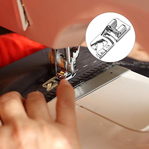 Windman Hemming Foot Kit 6Pcs Hemmer Foot Sewing Machine Presser Foot Hemmer for Brother Singer Janome Low Shank Sewing Machine Use Rolled Hem Presser Foot - Image 5
