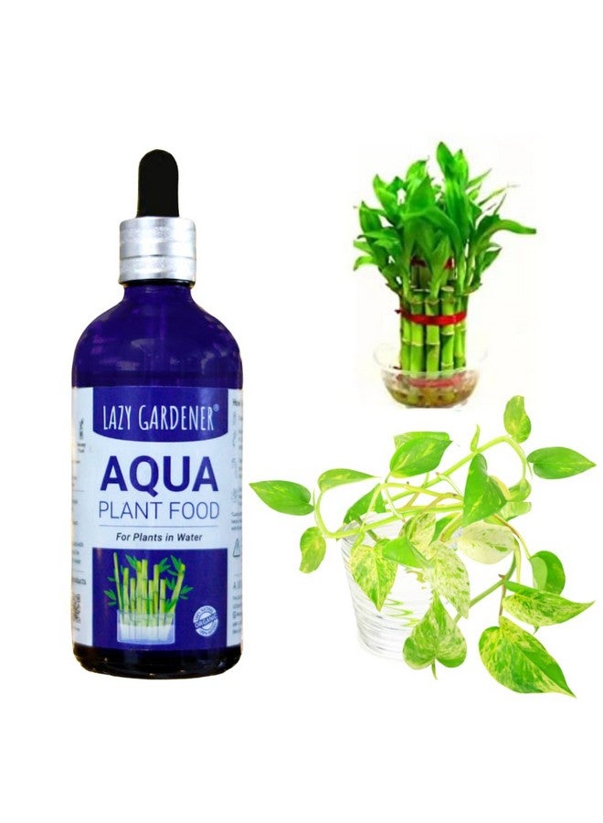 Lazy Gardener سماد نباتات أكوا من لزي جاردنر | سماد سائل للبامبو ونبات المال ونباتات الماء الداخلية | سماد نباتات أكوا لزراعة الهيدروبونيك والنباتات المائية (100 مل) - Image 1