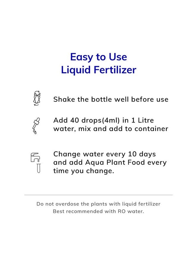 Lazy Gardener سماد نباتات أكوا من لزي جاردنر | سماد سائل للبامبو ونبات المال ونباتات الماء الداخلية | سماد نباتات أكوا لزراعة الهيدروبونيك والنباتات المائية (100 مل) - Image 4