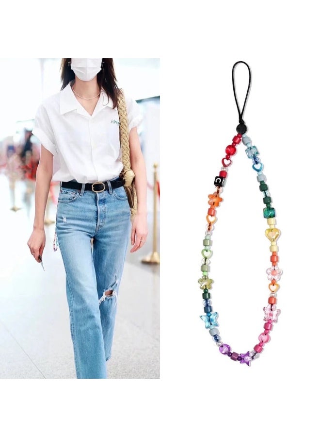 NIBEMINENT Phone Charm/ Chain Strap for Women Girls, Bohemian Cell Phone Case Lanyard Wrist Strap - Image 1