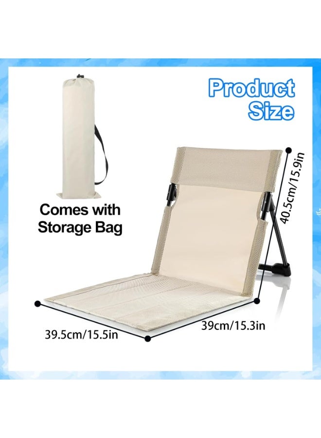 VUCATIN Outdoor Portable Ultra Light Foldable Lounge Chair Portable Beach Lounge Chair Outdoor Barbecue Fishing Beach Camping Picnics Road trips Including Storage Tote Bags (White) - Image 2