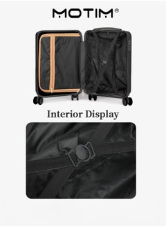 2pcs Boarding Carry-on Luggage Sets Travel Luggage With Front Open Laptop Compartment Pocket Aluminum Framed Suitcase With Spinner Wheels Large Capacity Checked-in Luggage - pzsku/ZF75EC463AEEC2E3E9715Z/45/_/1732353657/0737a06f-963b-439c-bd9a-7db69dbf3f81