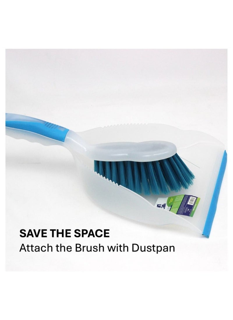 Clean & Care 2 Set Dustpan and Brush Set Durable Multi Purpose Lightweight Cleaning Solution with Stiff Bristles Ergonomic Grip Assorted Colors Efficient Cleaning Perfect for Home Office Car - pzsku/ZF75ED9516788EE4D388FZ/45/_/1722501226/66ce6f46-fb7a-4e59-bfdf-525e41e1cde0