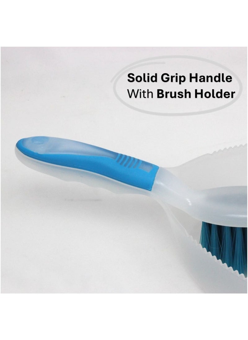 Clean & Care 2 Set Dustpan and Brush Set Durable Multi Purpose Lightweight Cleaning Solution with Stiff Bristles Ergonomic Grip Assorted Colors Efficient Cleaning Perfect for Home Office Car - pzsku/ZF75ED9516788EE4D388FZ/45/_/1722501226/a3dbc7d5-654d-4c4c-b0c7-aaf2e5f07b11