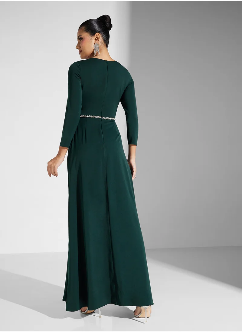 Akadia Fashion laced curve design jumpsuit