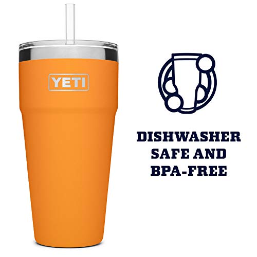 YETI Rambler 26 oz Straw Cup, Vacuum Insulated, Stainless Steel with Straw Lid, King Crab, 1 Count (Pack of 1) - Image 3