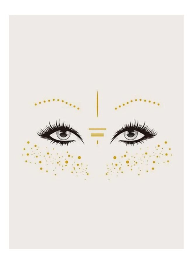 Khaisha Mermaid face tattoo sticker 