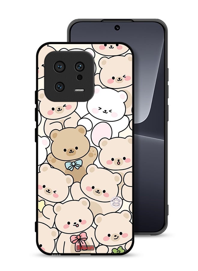 Tolwak Xiaomi 13 Protective Case Cover Bears Pattern - Image 1