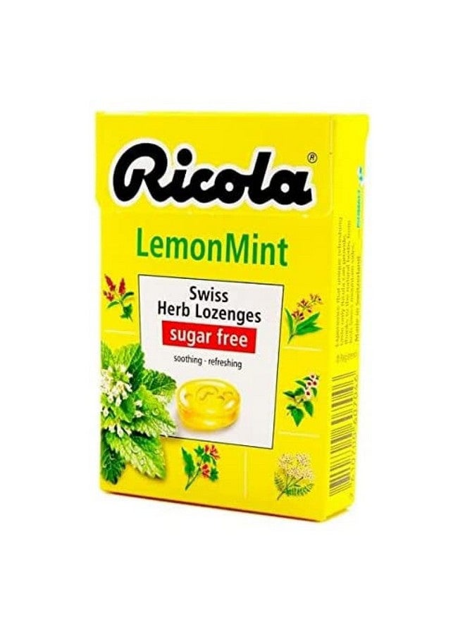 Ricola ريكولا 45 جرام حلوى الأعشاب بنكهة الليمون والنعناع خالية من السكر - Image 1