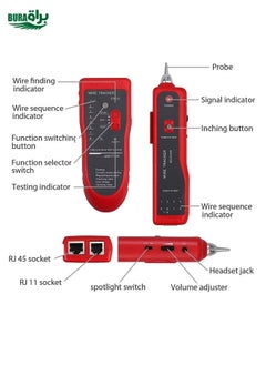 Wire Tracker Network Cable Detector RJ45 RJ11 Tester for Telephone Lines and LAN Cables - pzsku/ZF75F1933EC1A07D9FB7FZ/45/_/1738711994/e85e6635-1f85-4a52-bde6-48111022942c