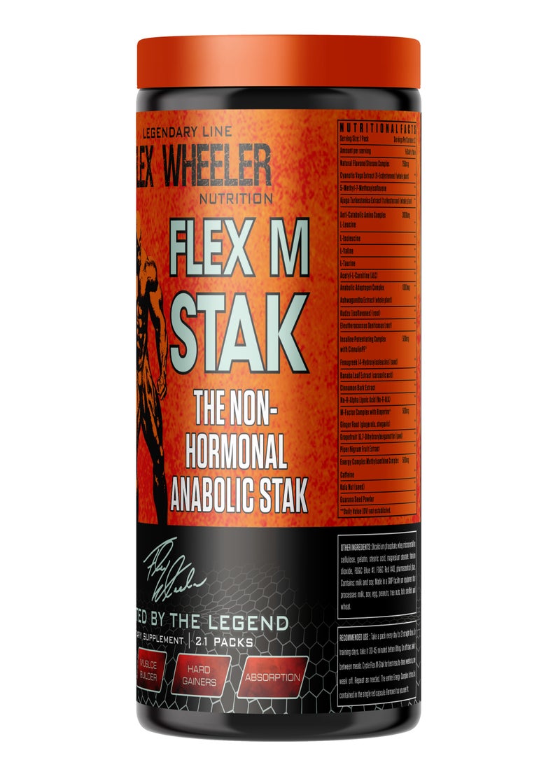 Flex Wheeler Nutrition Flex M-Stak - The Non-Hormonal Anabolic Stack for Muscle Growth