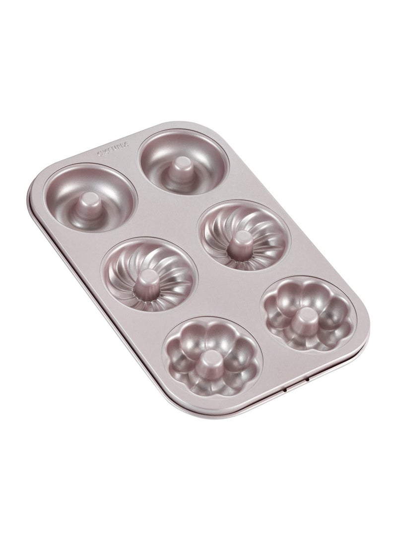 شيف ميد قالب دونات للكيك ، 6 تجاويف ، نمط غير لاصق ، أواني خبز دونات - Image 1