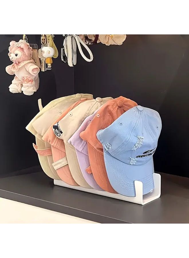 Transparent Acrylic Baseball Cap Storage Rack Durable Portable Hat Display Organizer - Image 5
