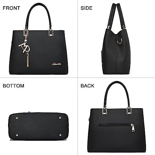ToLFE Womens Purses and Handbags Shoulder Bags Ladies Designer Top Handle Satchel Tote Bag (Dark Pink) - Image 4