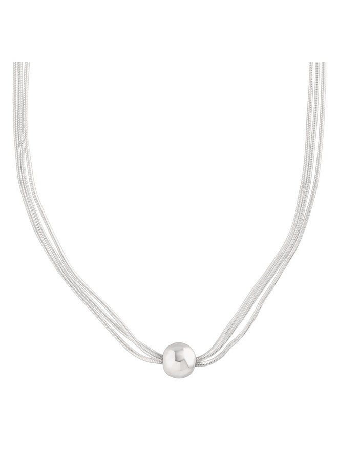 Silpada 'Thoreau' Multi-Strand Bead Necklace In Sterling Silver, 16'' - Image 1