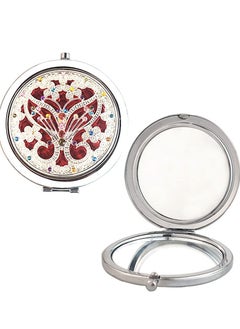 Y&D Compact Makeup Mirror, 1x/10x Magnifying Travel Mirror Round Pocket Handheld Portable Wallet Folding Beauty  - Image 1