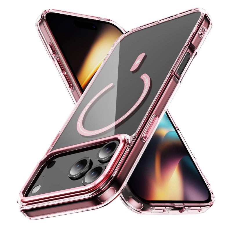 PC MagSafe Case for iPhone 13 with Strong Magnetic and Drop Protection plus Shockproof plus Kickstand plus Scratch Resistant in Translucent White - Veloris - Image 2