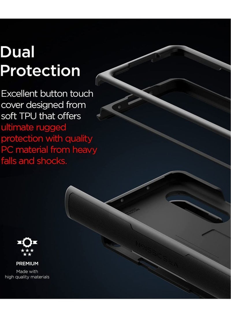 VRS Design Terra Guard For Samsung Galaxy Z Fold 3 5g Case Cover (2021) - Metal Black  - Image 3