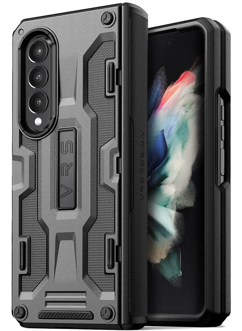 VRS Design Terra Guard For Samsung Galaxy Z Fold 3 5g Case Cover (2021) - Metal Black  - Image 1