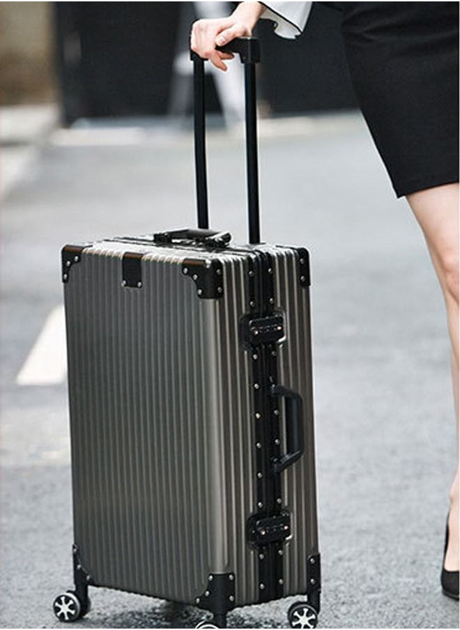 NKX - Hardcase Travel Suitcase Al-Mg Alloy Luggage Trolley With 4 Spinner Wheel 29 Inch - Image 1