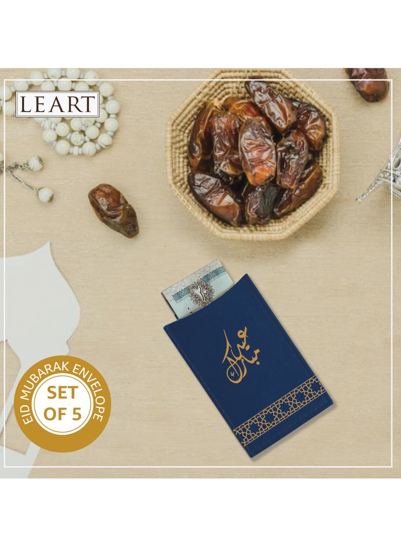 LeArt Leather Eid Envelopes - Eid Mubarak Envelopes | Eid Envelopes | Eid Decorations | Eid Envelopes for Kids (Multicolour 2)  - Image 5