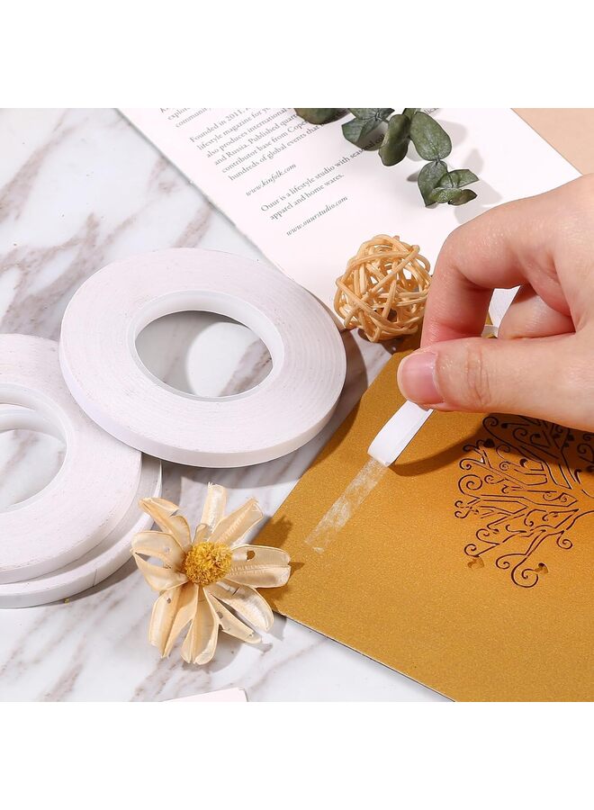 Generic 5PCS Double Sided Tape for Crafts, 5 Rolls Multi-Size Double-Sided Adhesive Tape for Arts, Photography, Gift Box, Scrapbooking, Card Making, Paper Backing  - Image 2