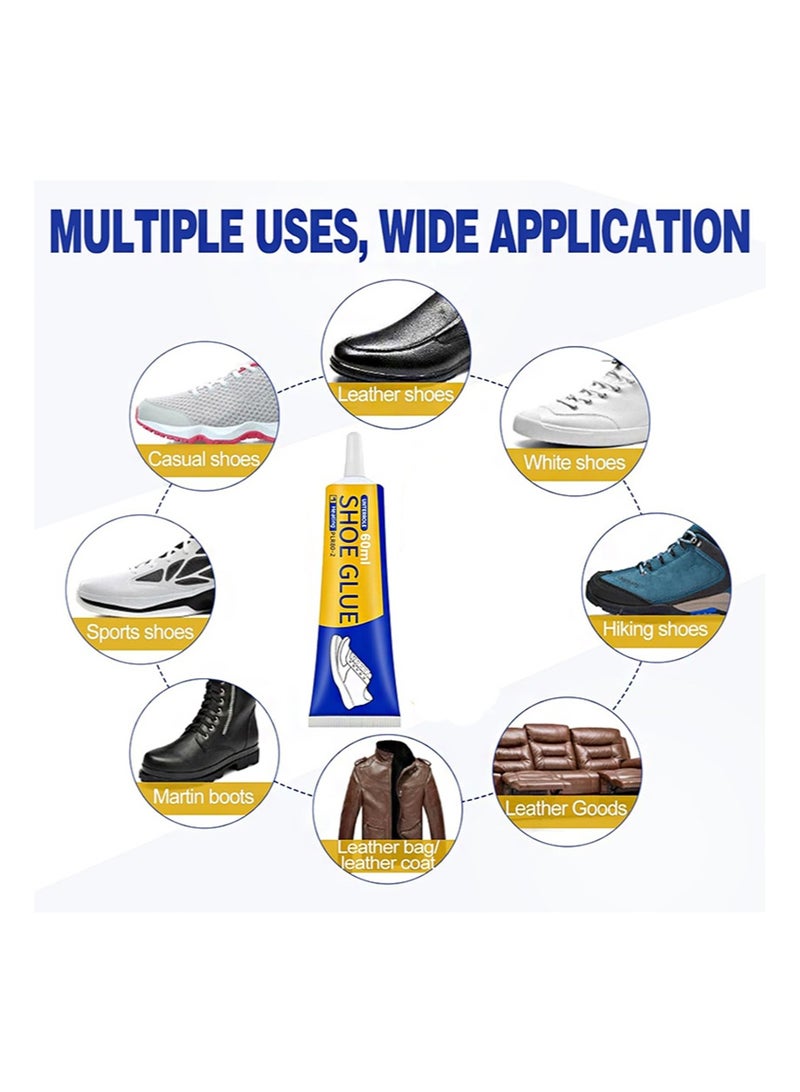 Aikanbo 3pcs Shoe Glue Strong, Shoe Glue Sole Repair, Slow-Drying Transparent Shoe Repair Glue, Waterproof, Non-Hardening Glue for Shoes, Sole And Upper Repair Glue, Shoes Glue for Repairing Shoes, Boots, Leather（50g+50g+50g） - Image 5