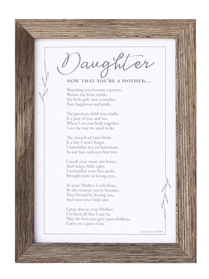 NOW THAT YOURE A MOTHER FRAME GIFT FOR DAUGHTER FROM MOM FOR CHRISTMAS MOTHERS DAY CHILD BIRTH MADE IN USA