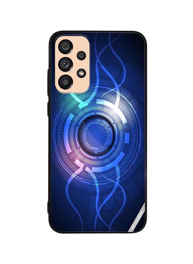 VR CREATIVE Protective Case Cover For Samsung Galaxy A53 5G Blue Abstract Design Multicolour - Image 1