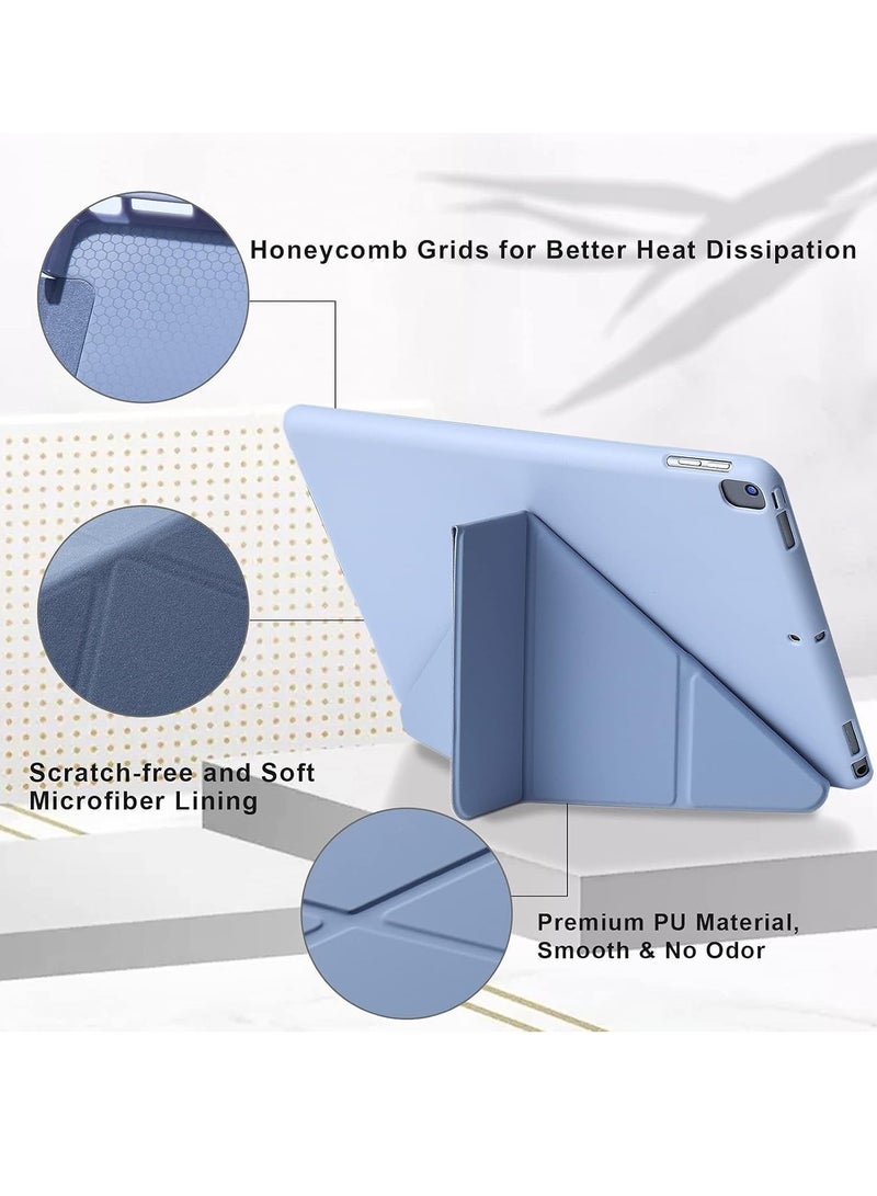 ELTRAZONE iPad 10.2 Inch Case – Compatible with iPad 9th Generation 2021, iPad 8th Generation 2020 & iPad 7th Generation 2019 – 5-in-1 Viewing Angles, Auto Wake/Sleep, Soft Back Cover, Lavender Grey - Image 3