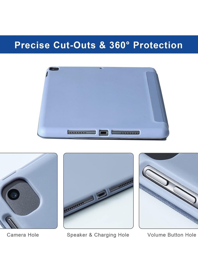ELTRAZONE iPad 10.2 Inch Case – Compatible with iPad 9th Generation 2021, iPad 8th Generation 2020 & iPad 7th Generation 2019 – 5-in-1 Viewing Angles, Auto Wake/Sleep, Soft Back Cover, Lavender Grey - Image 4
