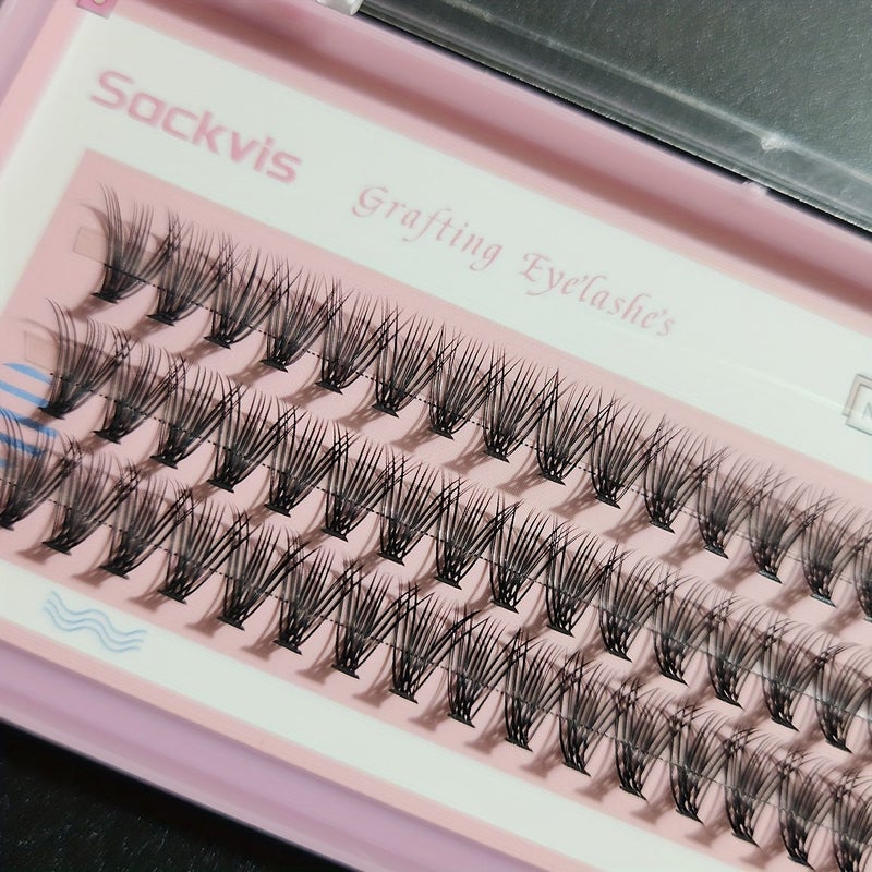 20D 12mm 10 Boxes Pink Natural D Curl False Eyelashes 8-14mm Lash Clusters Soft Wispy Elongated 0.07mm Thick Reusable Beginner Friendly Makeup Look - Image 2