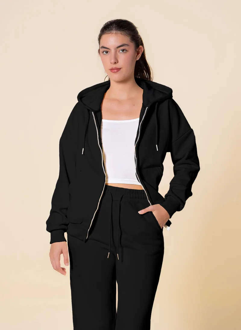 SHAPES COMFORT HOODIE WITH ZIP SET