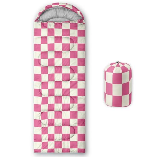 Nttopship Sleeping Bags for Adults and Kids Backpacking Camping Sleeping Bags for Girls and Boys Lightweight Waterproof ColdWarm Sleeping Bag for All Season - Image 1