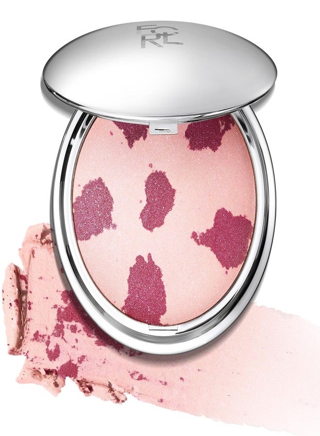 FOCALLURE Shimmer Face Highlighter Makeup Powder, Gel to Powder Glow Finish, Leaving a Lightweight & Healthy Radiance, Long Lasting Luminous Face Body Highlighter Makeup,PK02 Rosettes Light - Image 1