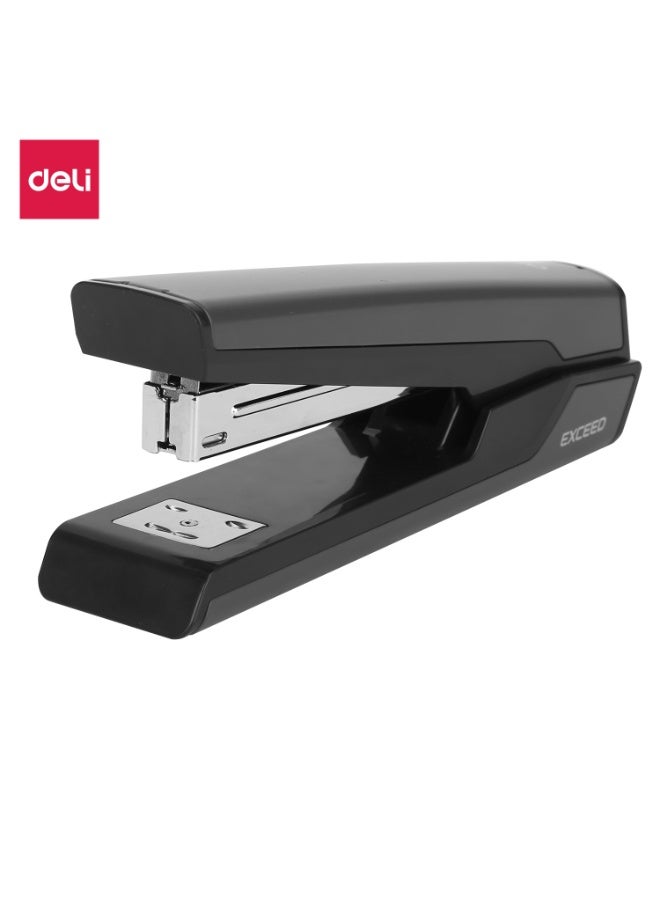 Deli E0463 Stapler – 25 Sheets, Durable Metal Design, Anti-Skid Base, Black - Image 1