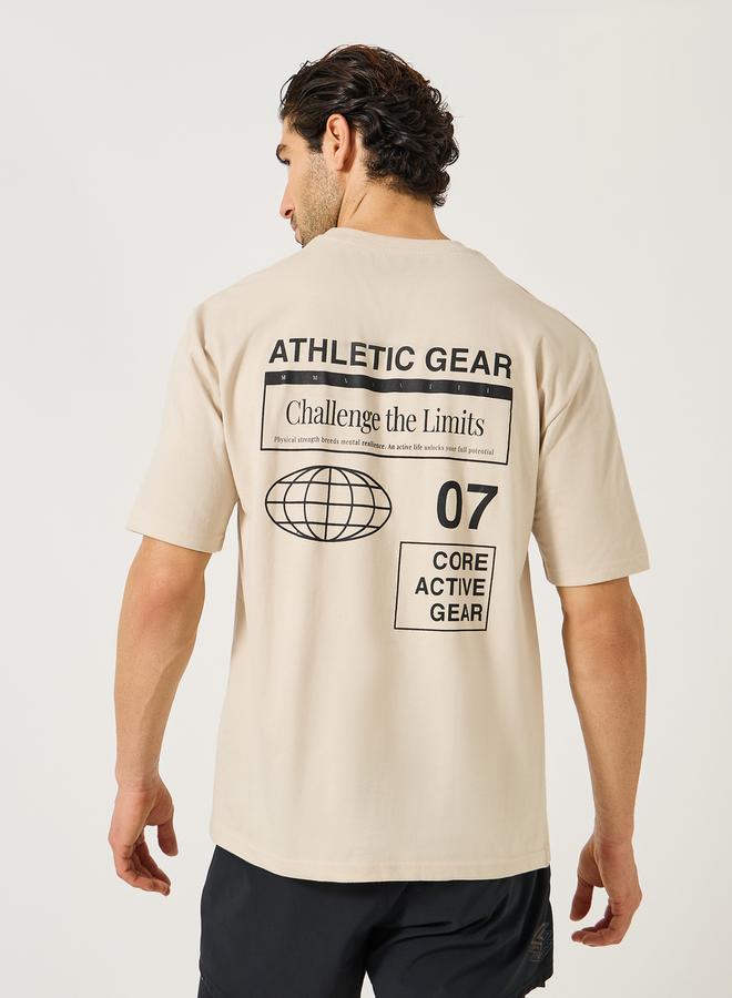 Styli Graphic Print Oversized Round Neck T-Shirt  - Image 5