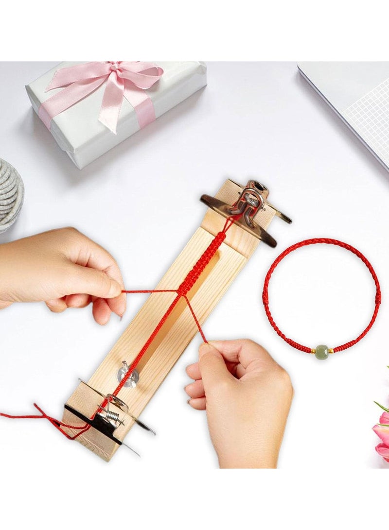GGOOT Paracord Bracelet Jig | Adjustable Paracord Bracelet Maker with 2 Clips,Paracord Accessories DIY Wooden for Kids, Friends, Knitting Beginners, Knitting Lovers - Image 3