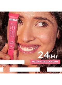 HYPHEN Vitamin-Infused Peptide Tinted Lip Balm - Marshmallow | 24 Hrs Moisturization | Hydrates, Plumps & Repairs Moisture Barrier | Lip Balm For Women | Peptide Lip Balm | Chapped Lips, Glossy, Dry Lips | Vegan & Paraben Free | Natural Pink Shade - 10G  - Image 4