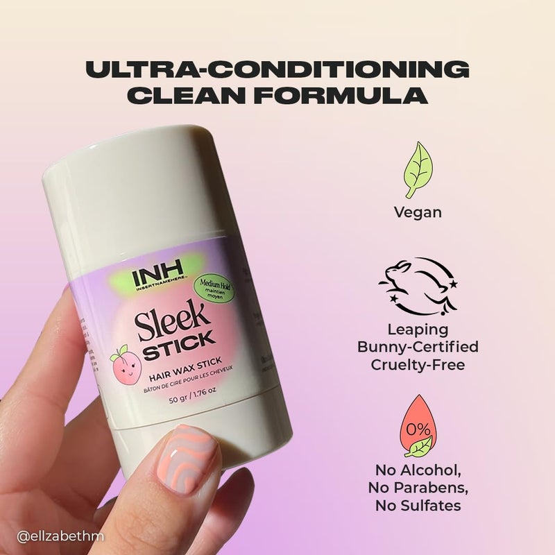 INH شمع شعر INH سليك ستيك للتشطيب والتنعيم | منتج تصفيف خالي من الفوضى وسهل الحمل للتخلص من الشعر المتطاير والتجاعيد. 1.76 أونصة - Image 4